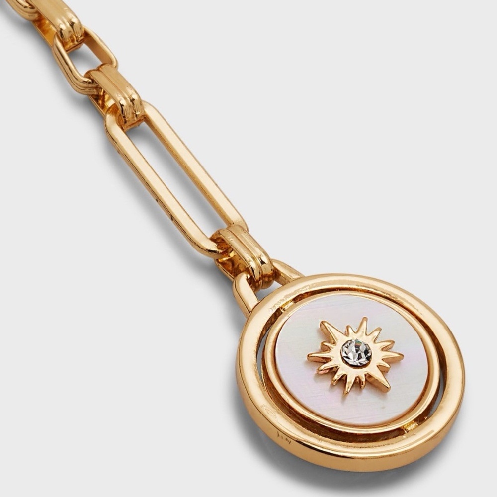 Mignonne Gavigan Luna Charm Necklace 14K Gold Plated Reversible Pendant - Picture 2 of 7